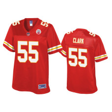 Women Kansas City Chiefs #55 Frank Clark Red Pro Line Jersey