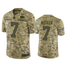 Men Kansas City Chiefs #7 Harrison Butker Nike Salute to Service Limited Jersey - Camo