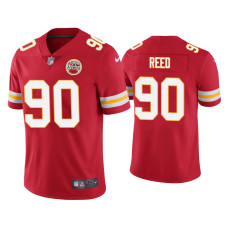 Men Kansas City Chiefs #90 Jarran Reed Vapor Limited Red Jersey