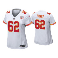 Women Kansas City Chiefs #62 Joe Thuney White Game Jersey