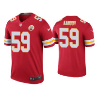 Men Kansas City Chiefs #59 Color Rush Legend Joshua Kaindoh Red Jersey