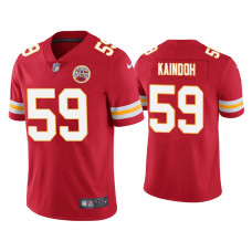 Men Kansas City Chiefs #59 Joshua Kaindoh Vapor Limited Red Jersey