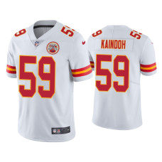 Men Kansas City Chiefs #59 Joshua Kaindoh Vapor Limited White Jersey