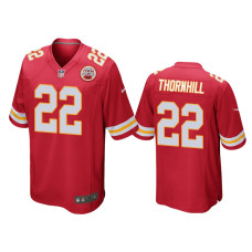 Men Kansas City Chiefs #22 Juan Thornhill Red NFL Draft Game Jersey