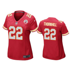 Men Kansas City Chiefs #22 Juan Thornhill Red NFL Draft Game Jersey