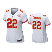 Men Kansas City Chiefs #22 Juan Thornhill White NFL Draft Game Jersey