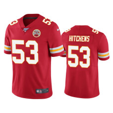 Men Kansas City Chiefs #53 100th Season Anthony Hitchens Red Limited Jersey