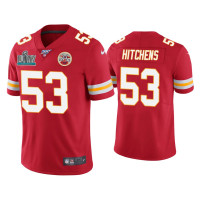 Men Kansas City Chiefs #53 Anthony Hitchens Super Bowl LIV Red Vapor Limited Jersey