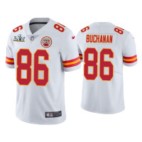 Men Kansas City Chiefs #86 Buck Buchanan Super Bowl LV White Vapor Limited Jersey