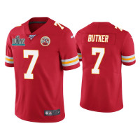 Men Kansas City Chiefs #7 Harrison Butker Super Bowl LIV Red Vapor Limited Jersey