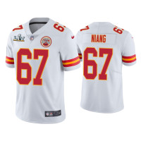 Men Kansas City Chiefs #67 Lucas Niang Super Bowl LV White Vapor Limited Jersey