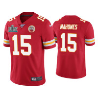 Men Kansas City Chiefs #15 Patrick Mahomes Super Bowl LIV Red Vapor Limited Jersey