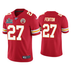 Men Kansas City Chiefs #27 Rashad Fenton Super Bowl LIV Red Vapor Limited Jersey