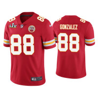 Men Kansas City Chiefs #88 Tony Gonzalez Super Bowl LV Red Vapor Limited Jersey