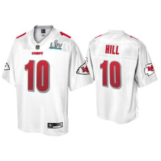 Men Kansas City Chiefs #10 Tyreek Hill Super Bowl LIV Champions White Jersey