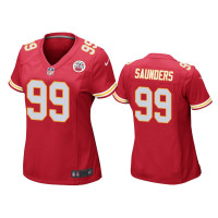 Men Kansas City Chiefs #99 Khalen Saunders Red NFL Draft Game Jersey