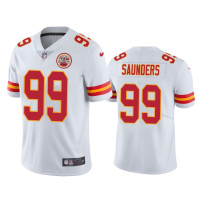 Men Kansas City Chiefs #99 Khalen Saunders White NFL Draft Vapor Limited Jersey