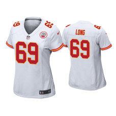 Women Kansas City Chiefs #69 Kyle Long White Game Jersey