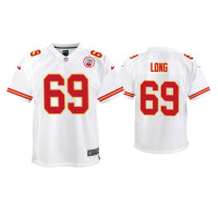 Youth Kansas City Chiefs #69 Kyle Long White Game Jersey