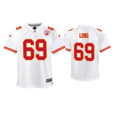 Youth Kansas City Chiefs #69 Kyle Long White Game Jersey