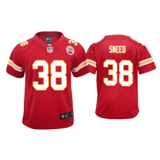 Youth Kansas City Chiefs #38 L'Jarius Sneed Red Game Jersey