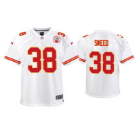 Youth Kansas City Chiefs #38 L'Jarius Sneed White Game Jersey