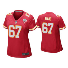 Women Kansas City Chiefs #67 Lucas Niang Red Game Jersey