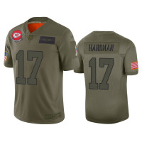 Men Kansas City Chiefs #17 Mecole Hardman Camo 2019 Salute to Service Limited Jersey