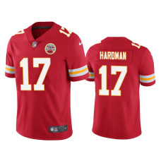 Men Kansas City Chiefs #17 Mecole Hardman Red NFL Draft Vapor Limited Jersey