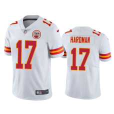 Men Kansas City Chiefs #17 Mecole Hardman White NFL Draft Vapor Limited Jersey