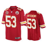 Men Kansas City Chiefs #53 Anthony Hitchens Red 60th Season Game Jersey