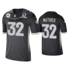 Men Kansas City Chiefs #32 Tyrann Mathieu 2021 AFC Pro Bowl Game Anthracite Jersey