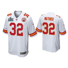 Men Kansas City Chiefs #32 Tyrann Mathieu Super Bowl LIV White Game Jersey