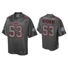 Men Kansas City Chiefs #53 Anthony Hitchens Static Fashion Heather Charcoal Jersey