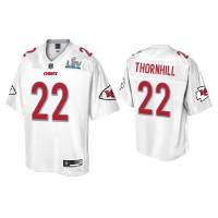 Men Kansas City Chiefs #22 Juan Thornhill Super Bowl LIV Champions White Jersey