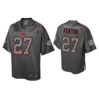 Men Kansas City Chiefs #27 Rashad Fenton Static Fashion Heather Charcoal Jersey