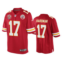 Men Kansas City Chiefs #17 Mecole Hardman Red 60th Season Game Jersey