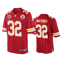 Men Kansas City Chiefs #32 Tyrann Mathieu Red 60th Season Game Jersey