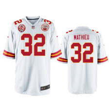 Men Kansas City Chiefs #32 Tyrann Mathieu White 60th Season Game Jersey