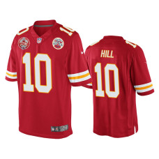 Men Kansas City Chiefs #10 Tyreek Hill Red 60th Season Game Jersey