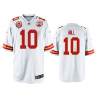 Men Kansas City Chiefs #10 Tyreek Hill White 60th Season Game Jersey