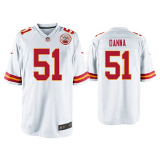 Men Kansas City Chiefs #51 Michael Danna White Game Jersey