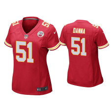 Women Kansas City Chiefs #51 Michael Danna Red Game Jersey