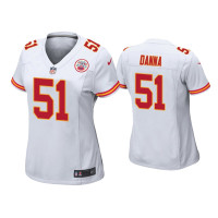 Women Kansas City Chiefs #51 Michael Danna White Game Jersey