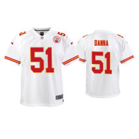 Youth Kansas City Chiefs #51 Michael Danna White Game Jersey