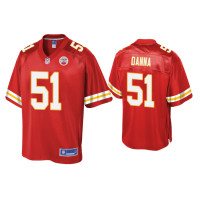 Men Kansas City Chiefs #51 Michael Danna Red Pro Line Jersey