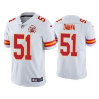 Men Kansas City Chiefs #51 Vapor Limited Michael Danna White Jersey