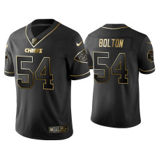 Men Kansas City Chiefs #54 Golden Edition Vapor Limited Nick Bolton Black Jersey