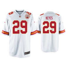 Men Kansas City Chiefs #29 Thakarius Keyes White Game Jersey