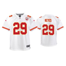 Youth Kansas City Chiefs #29 Thakarius Keyes White Game Jersey